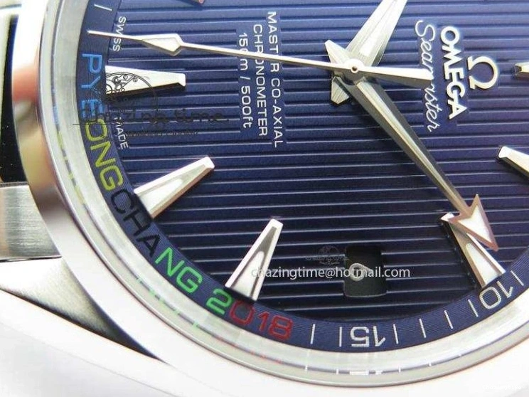 0310 Aqua Terra ‘PyeongChang 2018’ V6F Best Edition Blue Dial On SS Bracelet A UrbanChic 8251